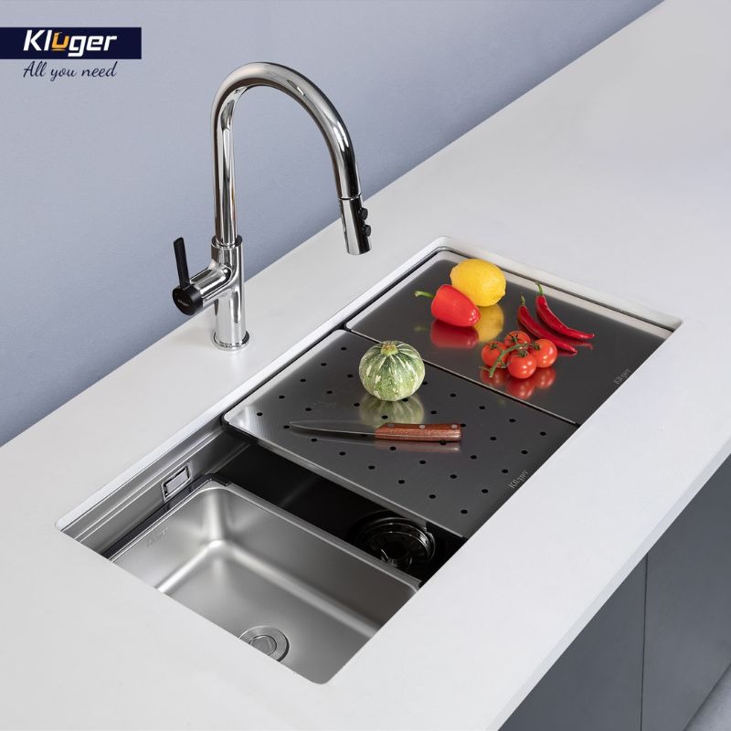 Ảnh chậu rửa bát 1 hố Kluger KWU8161FS-S86 Plus Ảnh chậu rửa bát 1 hố Kluger KWU8161FS-S86 Plus