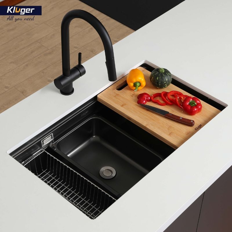 Ảnh chậu rửa nhỏ inox Kluger KSWB-401FB Ảnh chậu rửa nhỏ inox Kluger KSWB-401FB