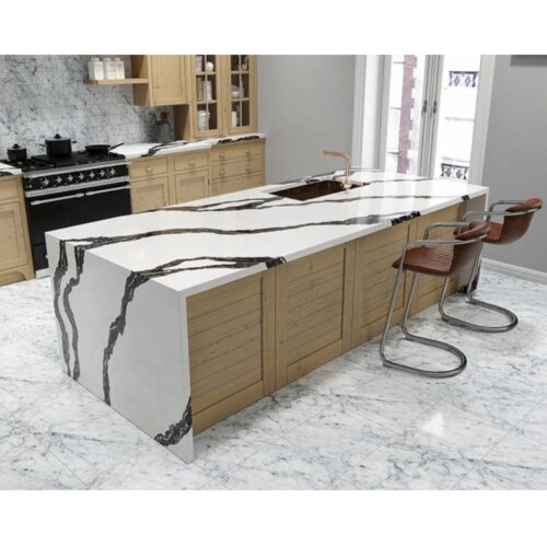Đá nhân tạo Vicostone Panda White BQ8928 4 anh thuc te da nhan tao vicostone panda white bq8928