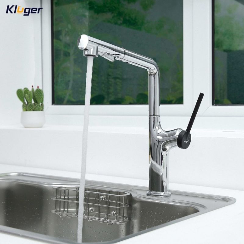 Ảnh vòi rửa bát nóng lạnh Kluger KLF0001C có dây rút Ảnh vòi rửa bát nóng lạnh Kluger KLF0001C có dây rút