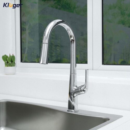 Vòi rửa bát nóng lạnh Kluger KLF0002C có dây rút 4 Ảnh vòi rửa bát nóng lạnh Kluger KLF0002C có dây rút