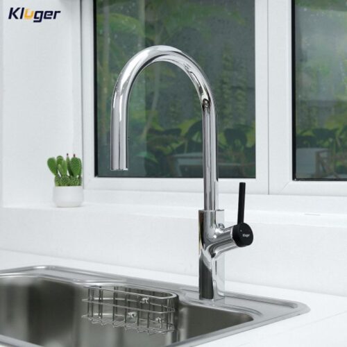 Vòi rửa bát nóng lạnh Kluger KLF0006C có dây rút 4 Ảnh vòi rửa bát nóng lạnh Kluger KLF0006C có dây rút
