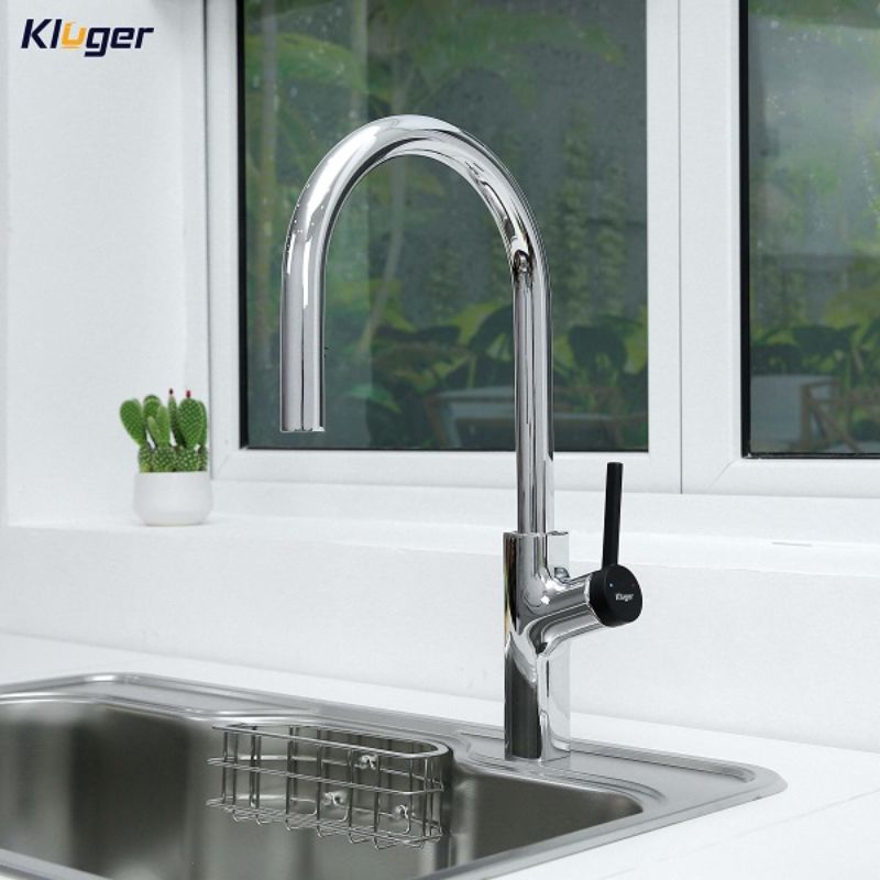 Ảnh vòi rửa bát nóng lạnh Kluger KLF0006C có dây rút Ảnh vòi rửa bát nóng lạnh Kluger KLF0006C có dây rút