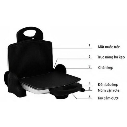 Lò nướng điện ( kẹp nướng ) Tiross TS9653 3 Cấu tạo lò nướng điện ( kẹp nướng ) Tiross TS9653