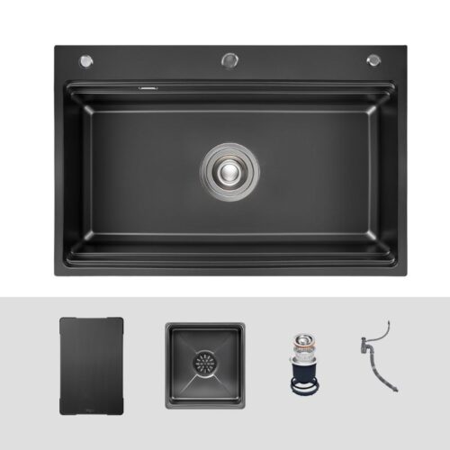 Chậu rửa bát 1 hố Kluger KWF8161FB-S76 Plus 4 Chi tiết chậu rửa bát 1 hố Kluger KWF8161FB-S76 Plus