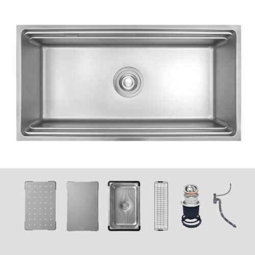 Chậu rửa bát 1 hố Kluger KWU8161FS-S86 Plus 4 Chi tiết chậu rửa bát 1 hố Kluger KWU8161FS-S86 Plus