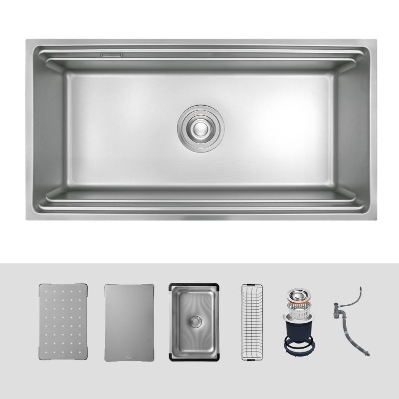Chi tiết chậu rửa bát 1 hố Kluger KWU8161FS-S86 Plus Chi tiết chậu rửa bát 1 hố Kluger KWU8161FS-S86 Plus