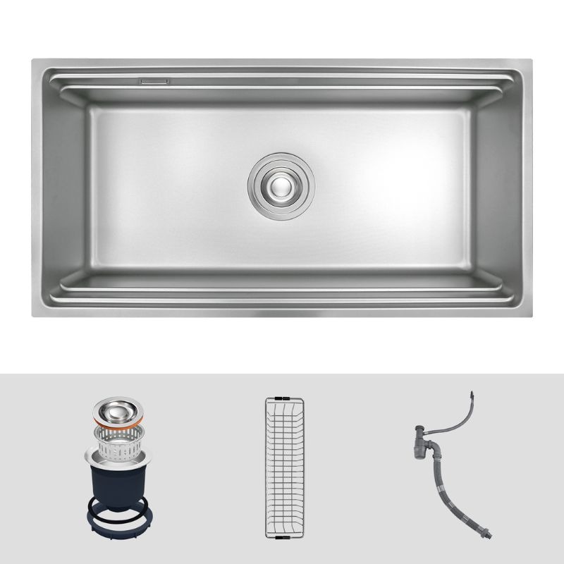Chi tiết chậu rửa bát 1 hố Kluger KWU8161FS-S86 Chi tiết chậu rửa bát 1 hố Kluger KWU8161FS-S86