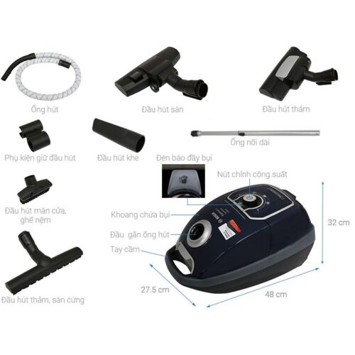 Máy hút bụi dạng hộp Bosch HMH.BGL72294 4 Chi tiết máy hút bụi dạng hộp Bosch HMH.BGL72294