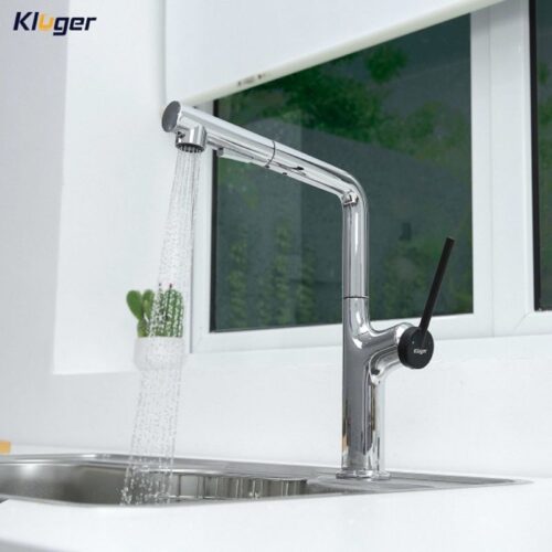Vòi rửa bát nóng lạnh Kluger KLF0001C có dây rút 3 Ảnh vòi rửa bát nóng lạnh Kluger KLF0001C có dây rút