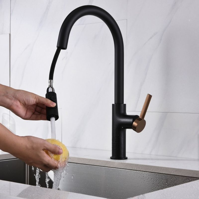 Ảnh vòi rửa bát nóng lạnh Kluger KLF0005B có dây rút Ảnh vòi rửa bát nóng lạnh Kluger KLF0005B có dây rút