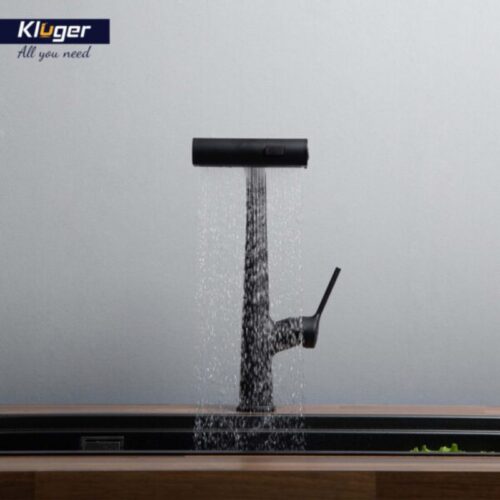 Vòi rửa bát nóng lạnh Kluger KLF0018B có dây rút 3 Ảnh vòi rửa bát nóng lạnh Kluger KLF0018B có dây rút