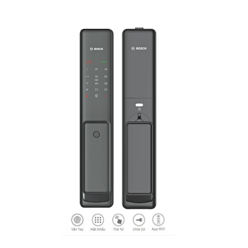 Khóa cửa thông minh Bosch FU750 EU Gray Khóa cửa thông minh Bosch FU750 EU Gray