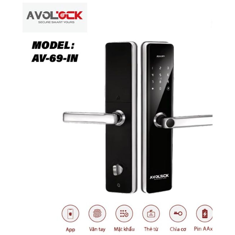 Khóa cửa điện tử Avolock AV-69-IN Khóa cửa điện tử Avolock AV-69-IN