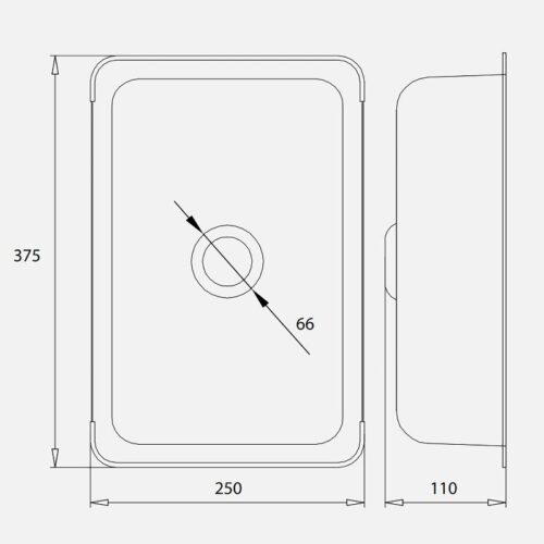 Chậu rửa nhỏ inox Kluger KSWB-401FS 5 Kích thước chậu rửa nhỏ inox Kluger KSWB-401FS