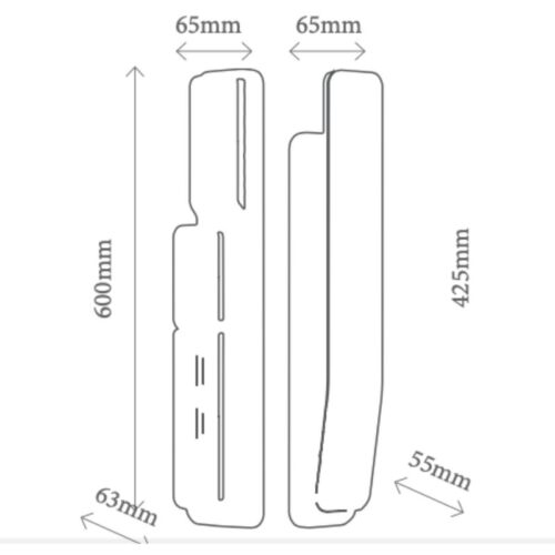 Khóa thông minh Avolock AL-88TRV-B 3 Kích thước khóa thông minh Avolock AL-88TRV-B