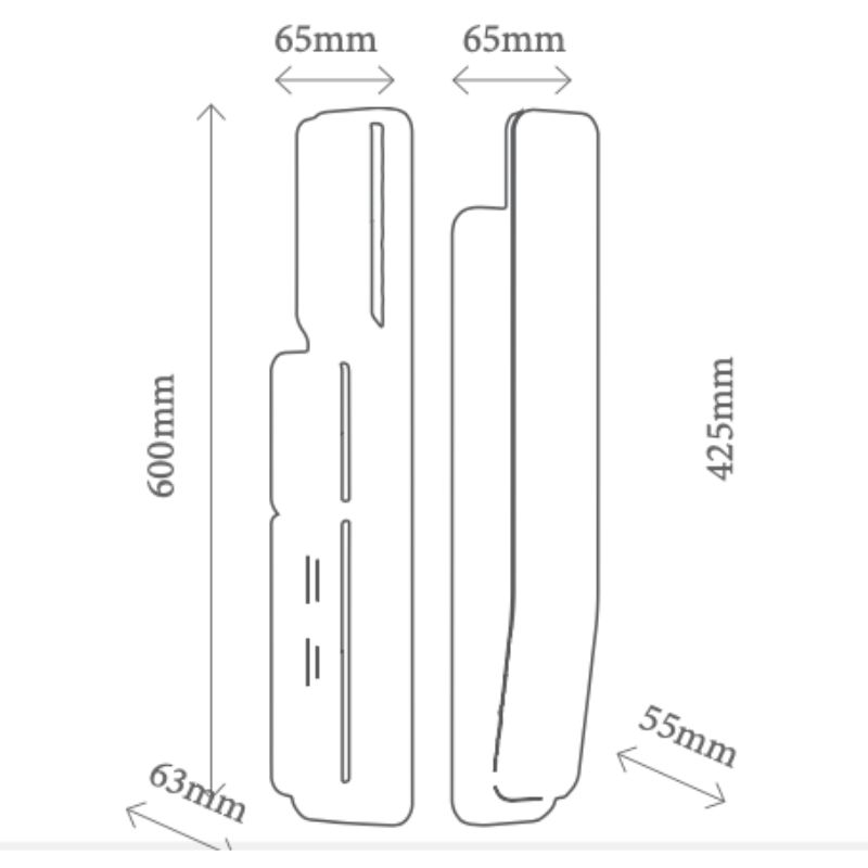 Kích thước khóa thông minh Avolock AL-88TRV-B Kích thước khóa thông minh Avolock AL-88TRV-B