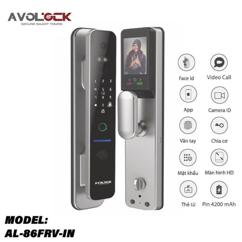 Khóa cửa thông minh Avolock AL-86FRV-IN Khóa cửa thông minh Avolock AL-86FRV-IN