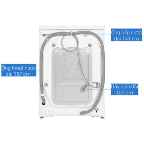 Máy giặt LG FV1410S4W1 ABWPEVN 2 Mặt sau máy giặt LG FV1410S4W1 ABWPEVN