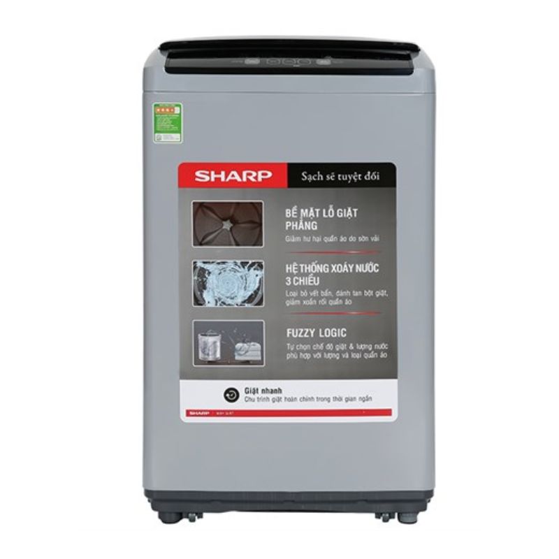 Máy giặt Sharp 7.5kg ES-Y75HV-S cửa trên Máy giặt Sharp 7.5kg ES-Y75HV-S cửa trên