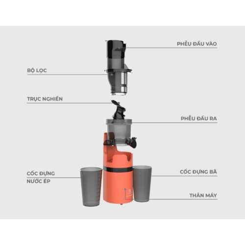 Máy ép chậm Hawonkoo SJH-002-CR 4 Thiết kế máy ép chậm Hawonkoo SJH-002-CR
