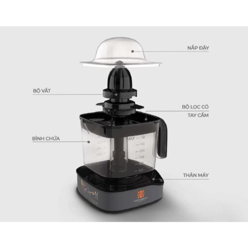 Máy vắt cam Hawonkoo OJH-120-GR 4 Thiết kế máy vắt cam Hawonkoo OJH-120-GR