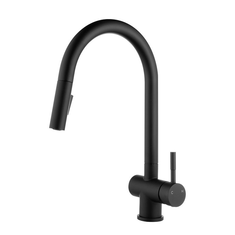 Vòi rửa bát nóng lạnh Kluger KLF0008B có dây rút Vòi rửa bát nóng lạnh Kluger KLF0008B có dây rút