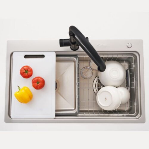 Chậu rửa bát inox 1 hố Konox Workstation Sink KN8048TS Dekor 4 Ảnh chậu rửa bát inox 1 hố Konox Workstation Sink KN8048TS Dekor