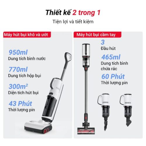 Máy hút bụi lau nhà Roborock Dyad Pro Combo 4 Ảnh máy hút bụi lau nhà Roborock Dyad Pro Combo