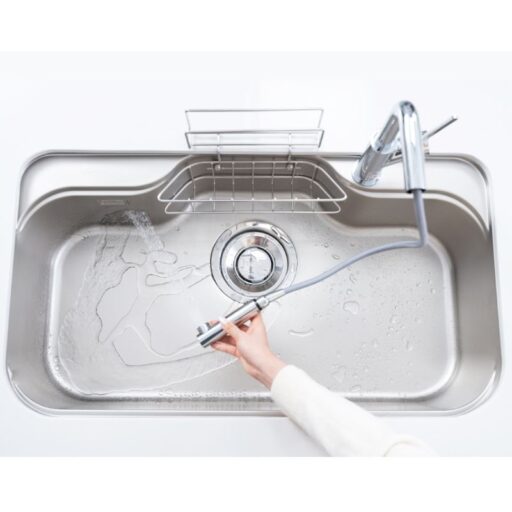 Ảnh thực tế chậu rửa bát inox 1 hố Konox TARI 9051SR Basic Ảnh thực tế chậu rửa bát inox 1 hố Konox TARI 9051SR Basic