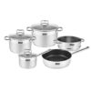 Bộ nồi chảo bếp từ Lorca TITANIUM-TA 5022 1 Bộ nồi chảo bếp từ Lorca TITANIUM-TA 5022
