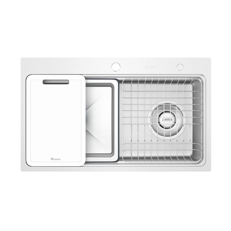 Chậu rửa bát inox 1 hố Konox Workstation Sink KN8048TS Dekor Chậu rửa bát inox 1 hố Konox Workstation Sink KN8048TS Dekor