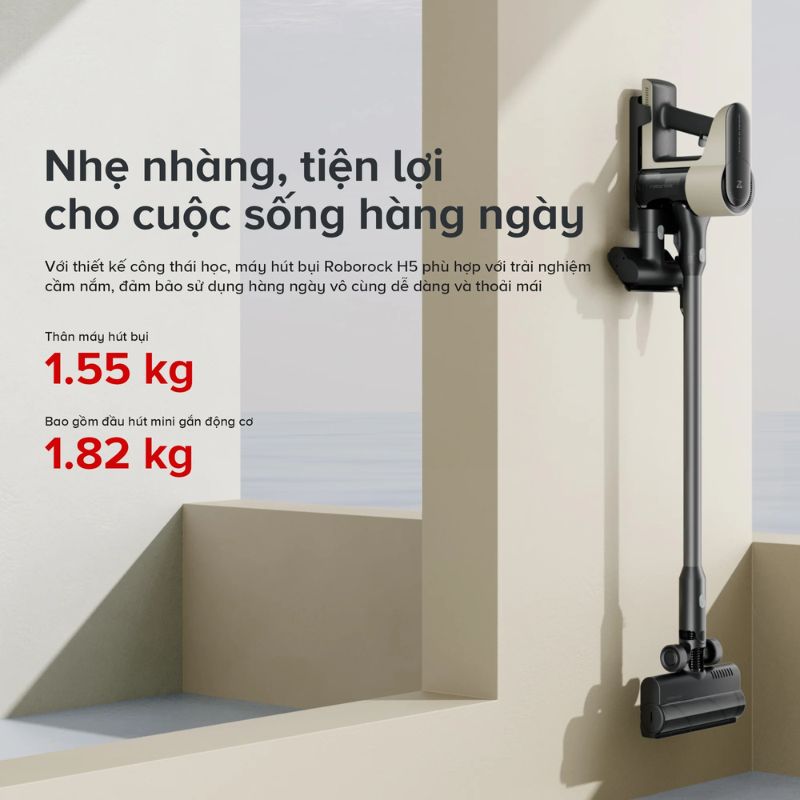 Chi tiết máy hút bụi cầm tay không dây Roborock H5 Chi tiết máy hút bụi cầm tay không dây Roborock H5