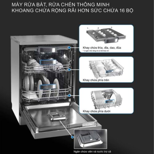 Máy rửa bát độc lập Spelier SP 16DWKT/G 5 Khay máy rửa bát độc lập Spelier SP 16DWKT/G