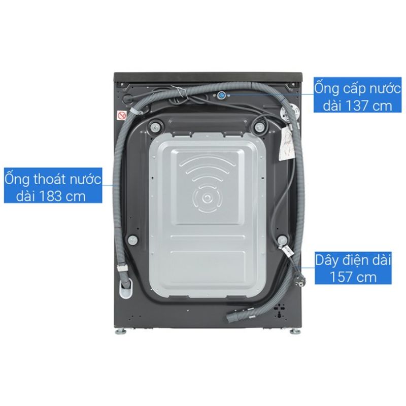 Mặt sau máy giặt sấy LG giặt 11 kg – sấy 7 kg FV1411H3BA Mặt sau máy giặt sấy LG giặt 11 kg – sấy 7 kg FV1411H3BA