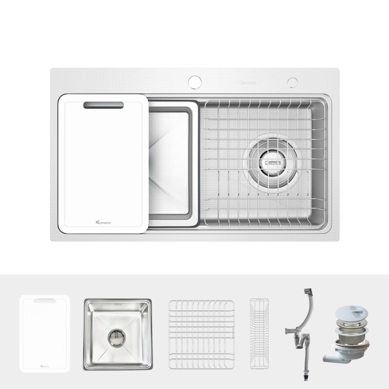Phụ kiện chậu rửa bát inox 1 hố Konox Workstation Sink KN8048TS Dekor Phụ kiện chậu rửa bát inox 1 hố Konox Workstation Sink KN8048TS Dekor