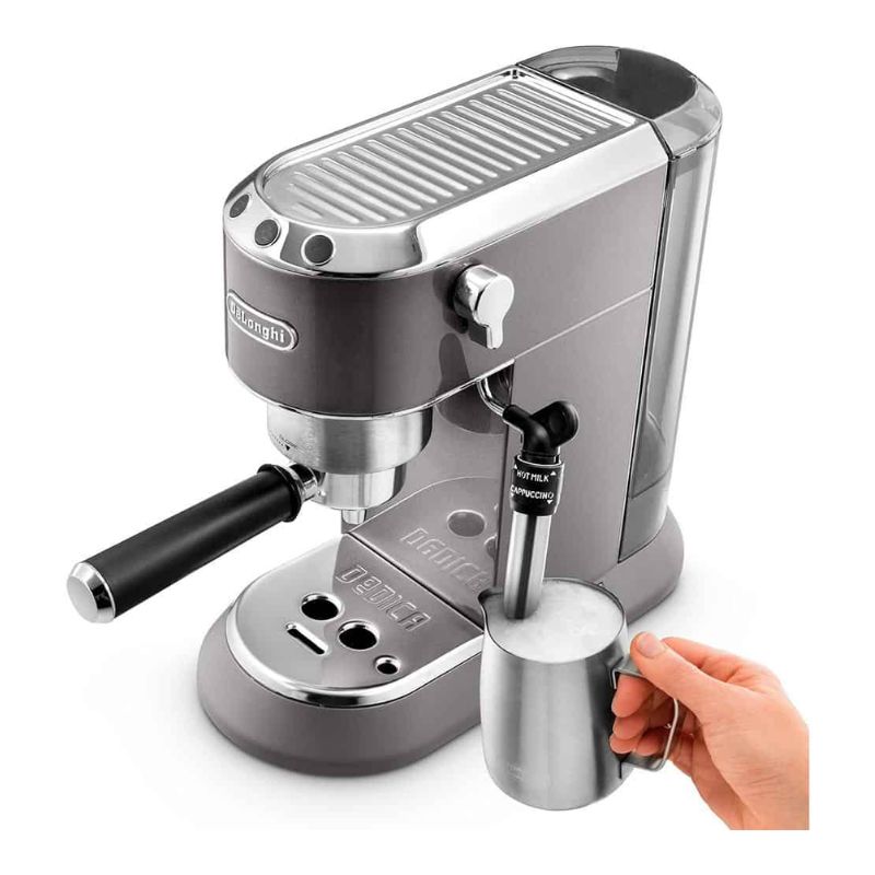 Ảnh máy pha cafe thủ công DeLonghi EC785.GY Dedica Metallics Ảnh máy pha cafe thủ công DeLonghi EC785.GY Dedica Metallics