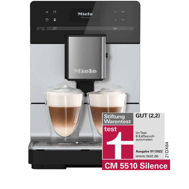 Máy pha cafe tự động Miele CM5510-Silver grey-met Máy pha cafe tự động Miele CM5510-Silver grey-met