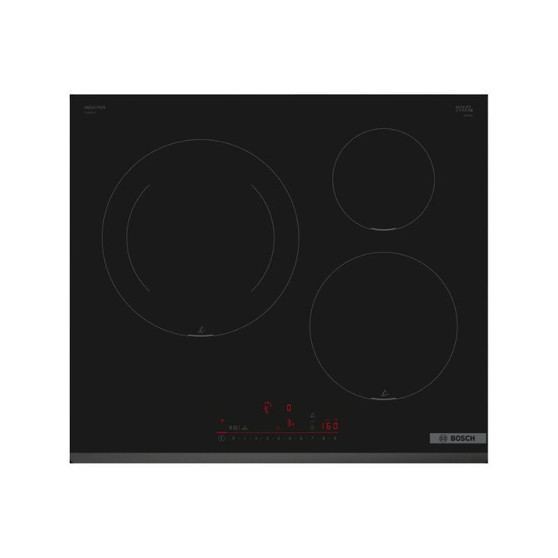 Bếp từ Bosch 3 vùng nấu PIJ631HC1E lắp âm Bếp từ Bosch 3 vùng nấu PIJ631HC1E lắp âm
