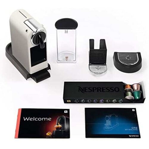 Máy pha cafe viên nén DeLonghi EN167.W Citiz 4 Hình ảnh máy pha cafe viên nén DeLonghi EN167.W Citiz