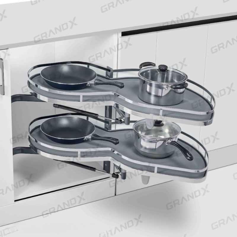 Kệ góc liên hoàn hình lá Grandx XM.420SR (Phải) Kệ góc liên hoàn hình lá Grandx XM.420SR (Phải)