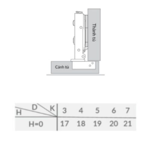 Bản lề thẳng lắp trùm ngoài Capella SUS304 GrandX XC.S304A 3 Kích thước bản lề thẳng lắp trùm ngoài Capella SUS304 GrandX XC.S304A