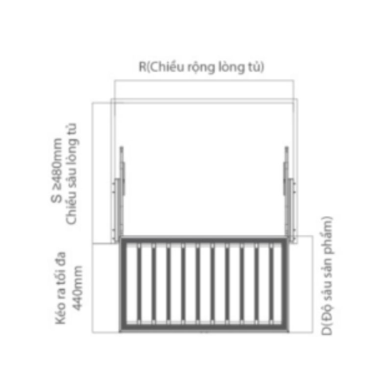 Kích thước giá treo quần tây cao cấp GrandX XM.80B Kích thước giá treo quần tây cao cấp GrandX XM.80B