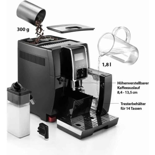 Máy pha cafe DeLonghi Dinamica ECAM 356.57.B 5 Kích thước máy pha cafe DeLonghi Dinamica ECAM 356.57.B