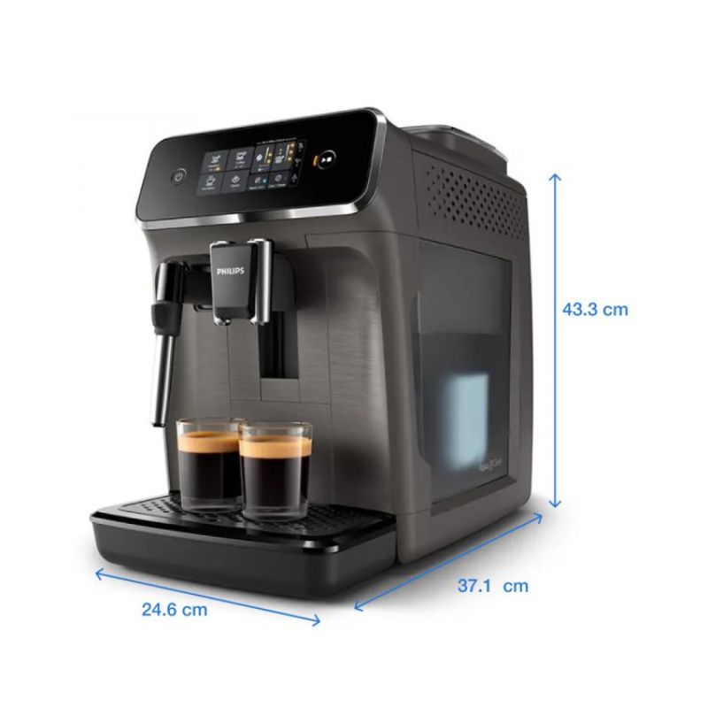 Kích thước máy pha cafe tự động Philips EP2224/10 Series 2200 Kích thước máy pha cafe tự động Philips EP2224/10 Series 2200