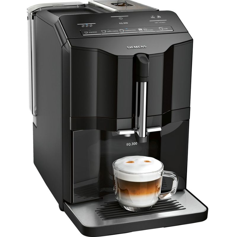 Máy pha cafe tự động Siemens TI35A509DE EQ.300 Black Máy pha cafe tự động Siemens TI35A509DE EQ.300 Black