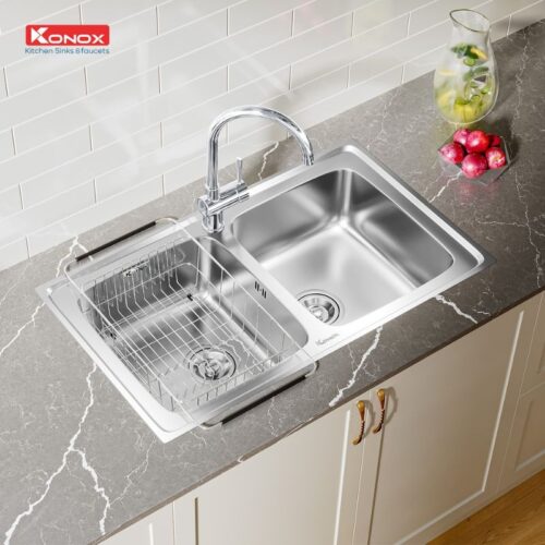 Chậu rửa bát Konox Premium KS8650 2B 3 Ảnh chậu rửa bát Konox Premium KS8650 2B