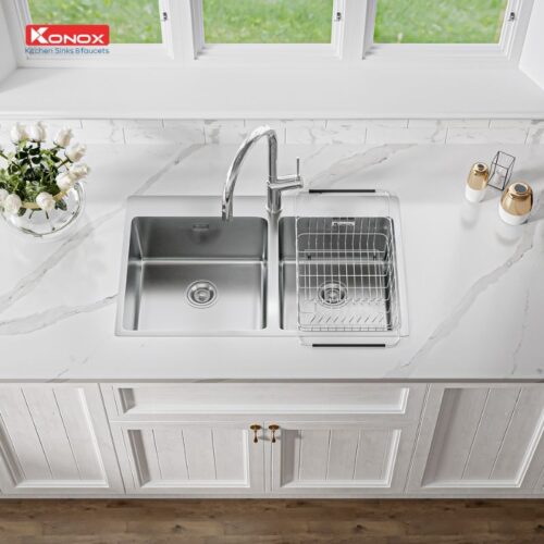 Chậu rửa bát Konox Unico 8250 3 Ảnh chậu rửa bát Konox Unico 8250