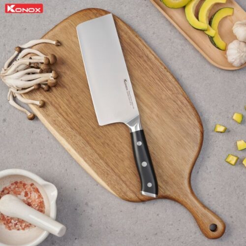 Dao thái lớn thép Đức Konox Emmitt Series 7″ Chopper 3 Ảnh dao thái lớn thép Đức Konox Emmitt Series 7″ Chopper
