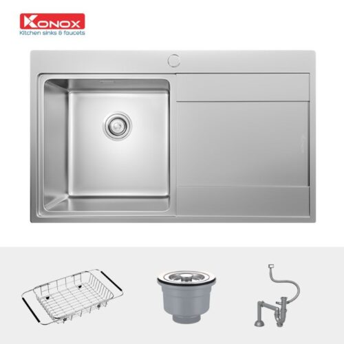 Chậu rửa bát Konox Unico 8652 4 Chi tiết chậu rửa bát Konox Unico 8652
